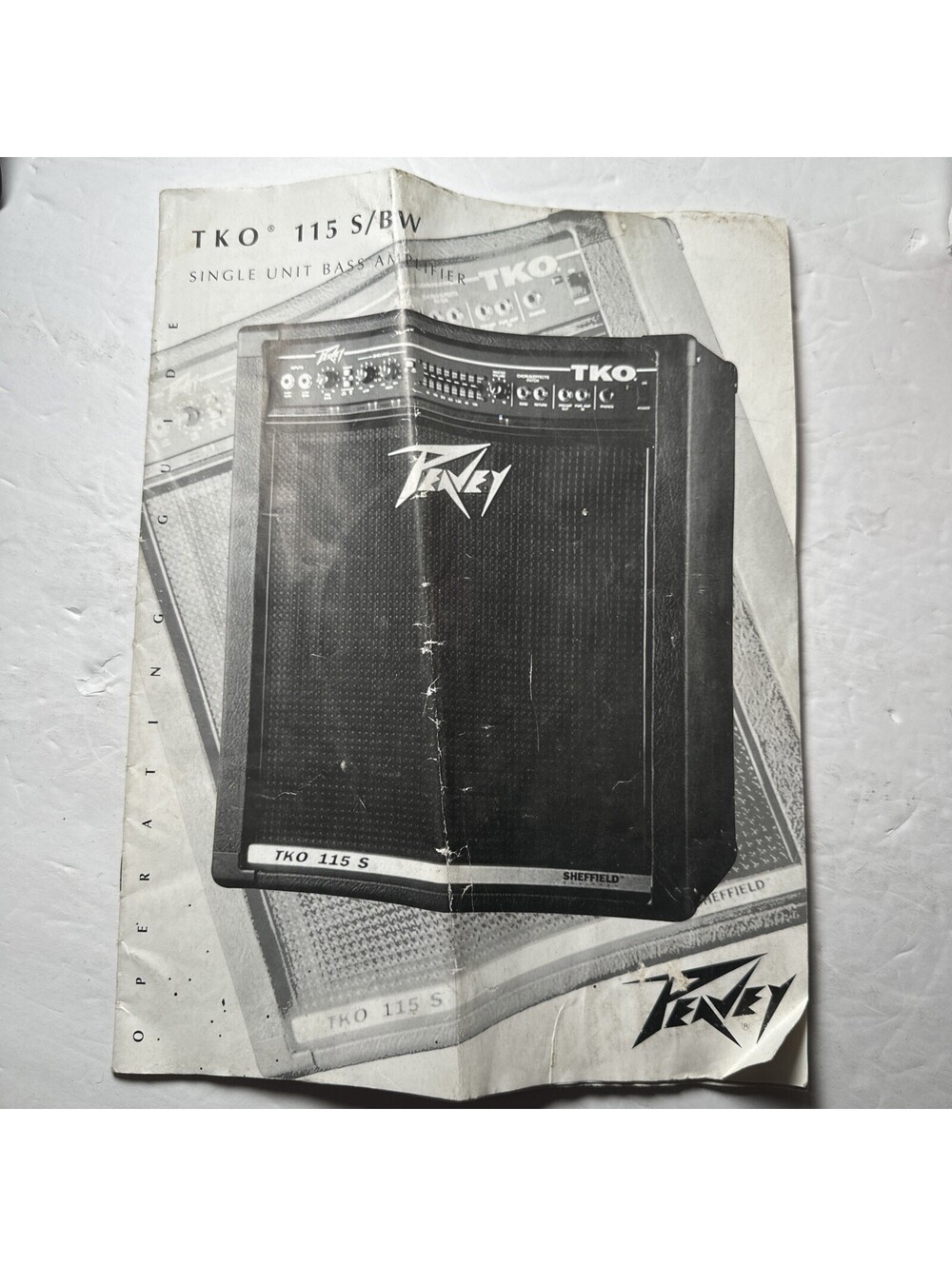 Peavey Model TKO 115 S/bw Bass Amplifier Owners / User Manual *Original*